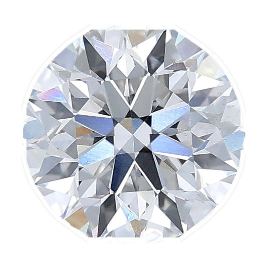 1.28 ct round lab-grown diamond, E color, VS1 clarity, IGI certified, still from its 360° video