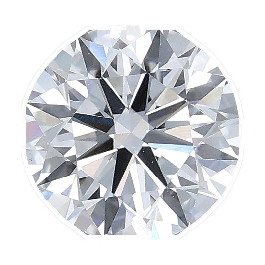 1.28 ct round lab-grown diamond, E color, VS1 clarity, IGI certified, still from its 360° video