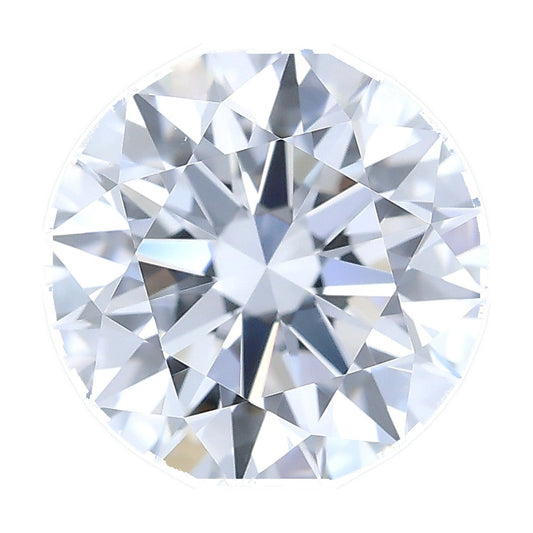 1.28 ct round lab-grown diamond, E color, VS2 clarity, IGI certified, still from its 360° video