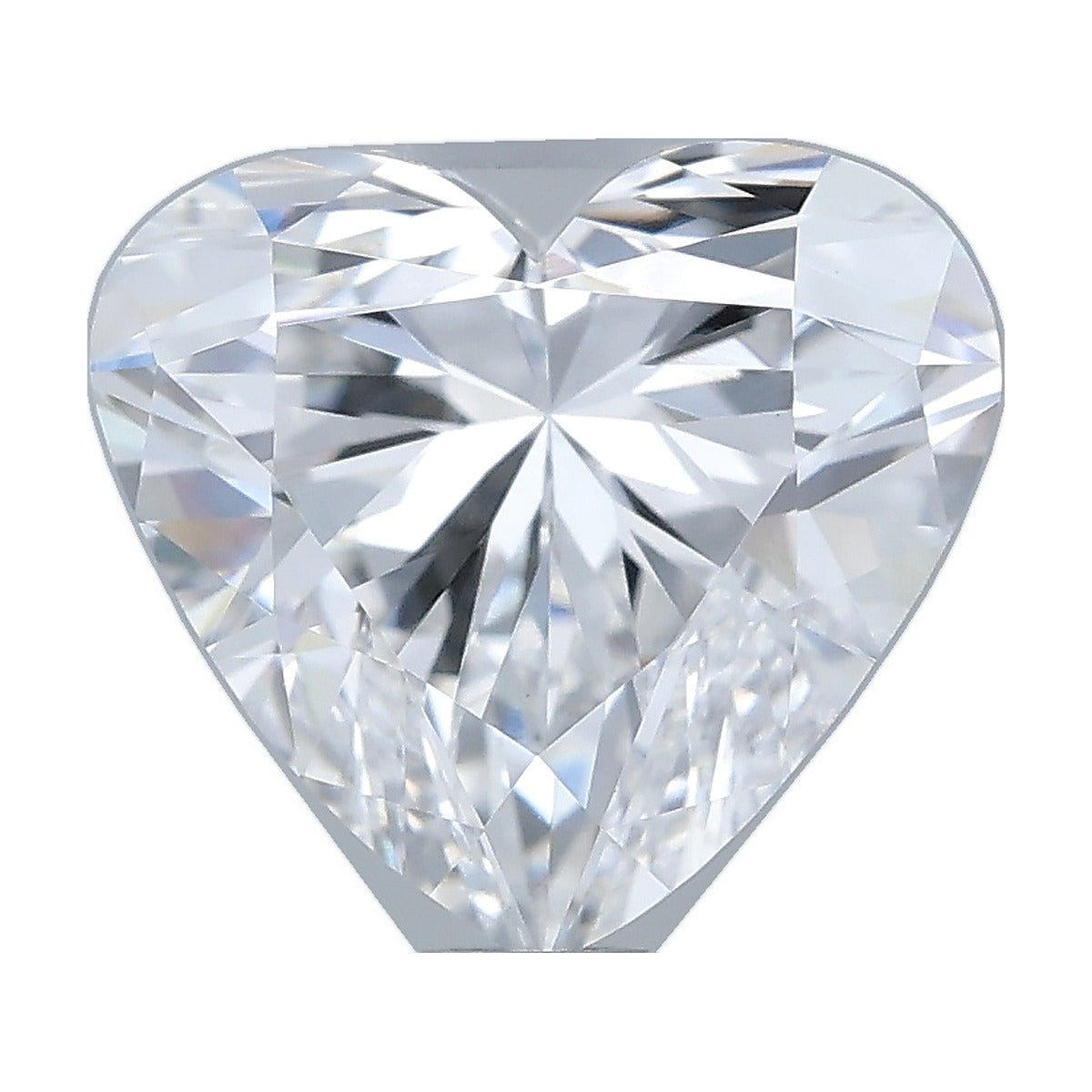 1.30 ct heart lab-grown diamond, E color, VVS2 clarity, IGI certified, still from its 360° video