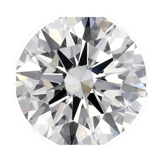 1.30 ct round lab-grown diamond, D color, VVS2 clarity, IGI certified, still from its 360° video