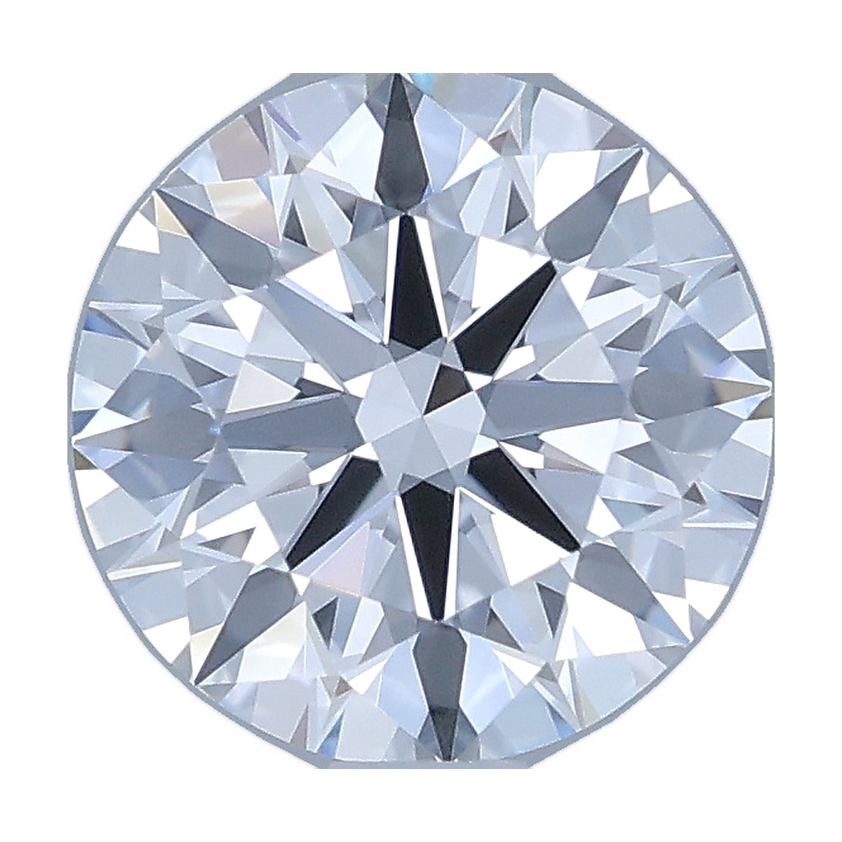 1.30 ct round lab-grown diamond, D color, VVS2 clarity, IGI certified, still from its 360° video