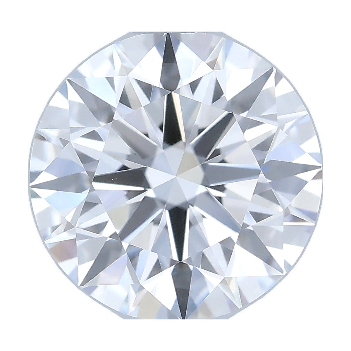 1.31 ct round lab-grown diamond, D color, VS1 clarity, IGI certified, still from its 360° video