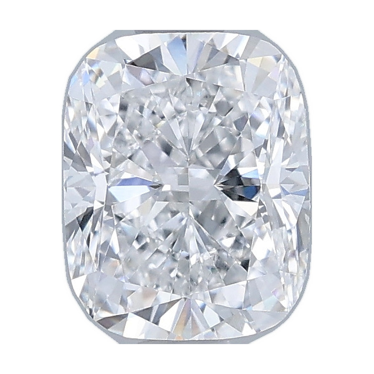 1.32 ct elongated cushion lab-grown diamond, D color, VVS2 clarity, IGI certified, still from its 360° video