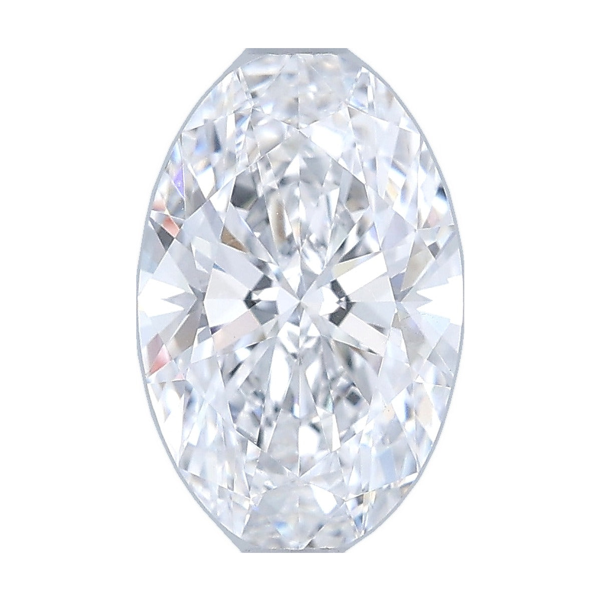 1.32 ct oval lab-grown diamond, D color, VVS2 clarity, IGI certified, still from its 360° video