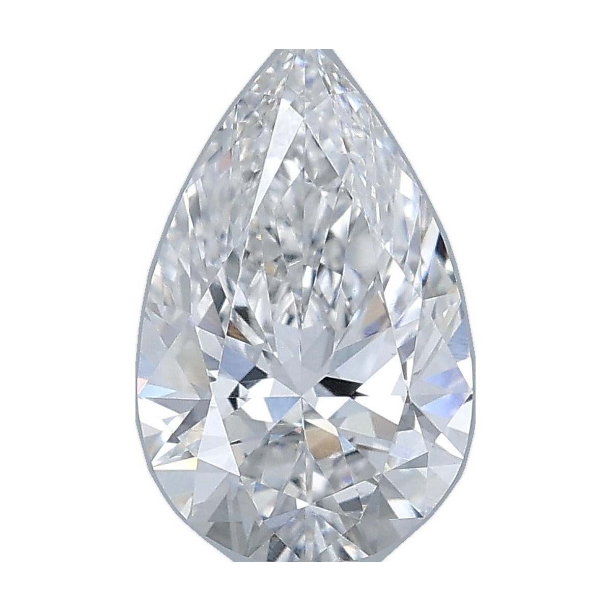 1.32 ct pear lab-grown diamond, F color, VVS2 clarity, IGI certified, still from its 360° video
