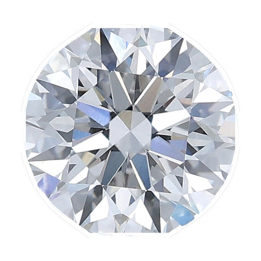 1.33 ct round lab-grown diamond, E color, VVS1 clarity, IGI certified, still from its 360° video