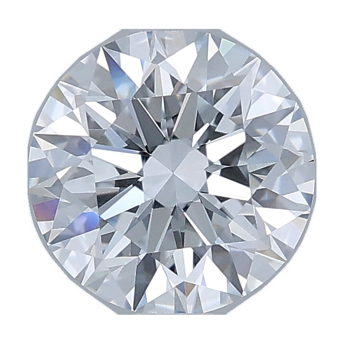 1.33 ct round lab-grown diamond, F color, VVS2 clarity, IGI certified, still from its 360° video