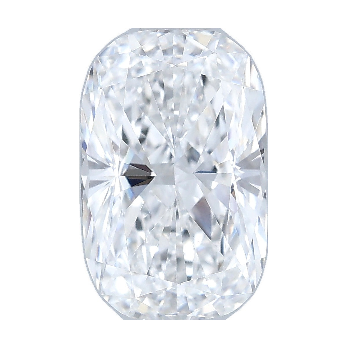 1.35 ct elongated cushion lab-grown diamond, D color, VS1 clarity, IGI certified, still from its 360° video