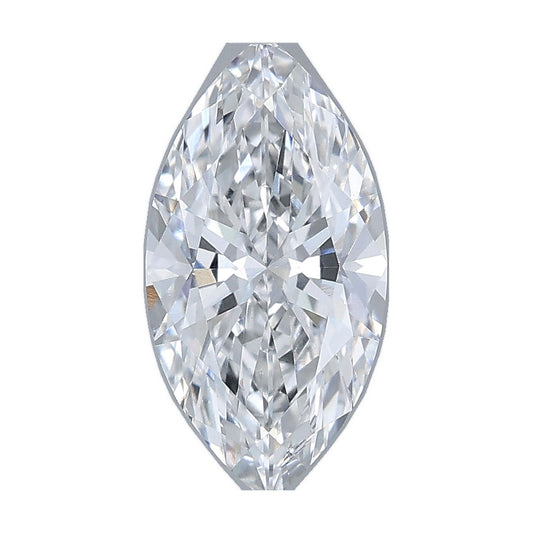 1.35 ct marquise lab-grown diamond, D color, VVS2 clarity, IGI certified, still from its 360° video
