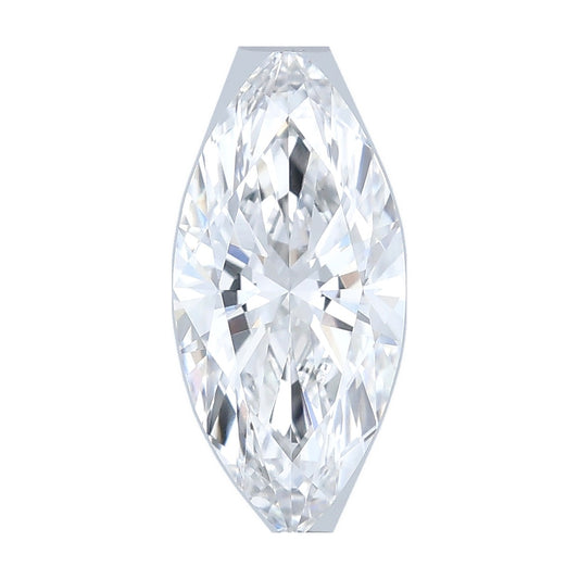 1.35 ct marquise lab-grown diamond, E color, VVS2 clarity, IGI certified, still from its 360° video