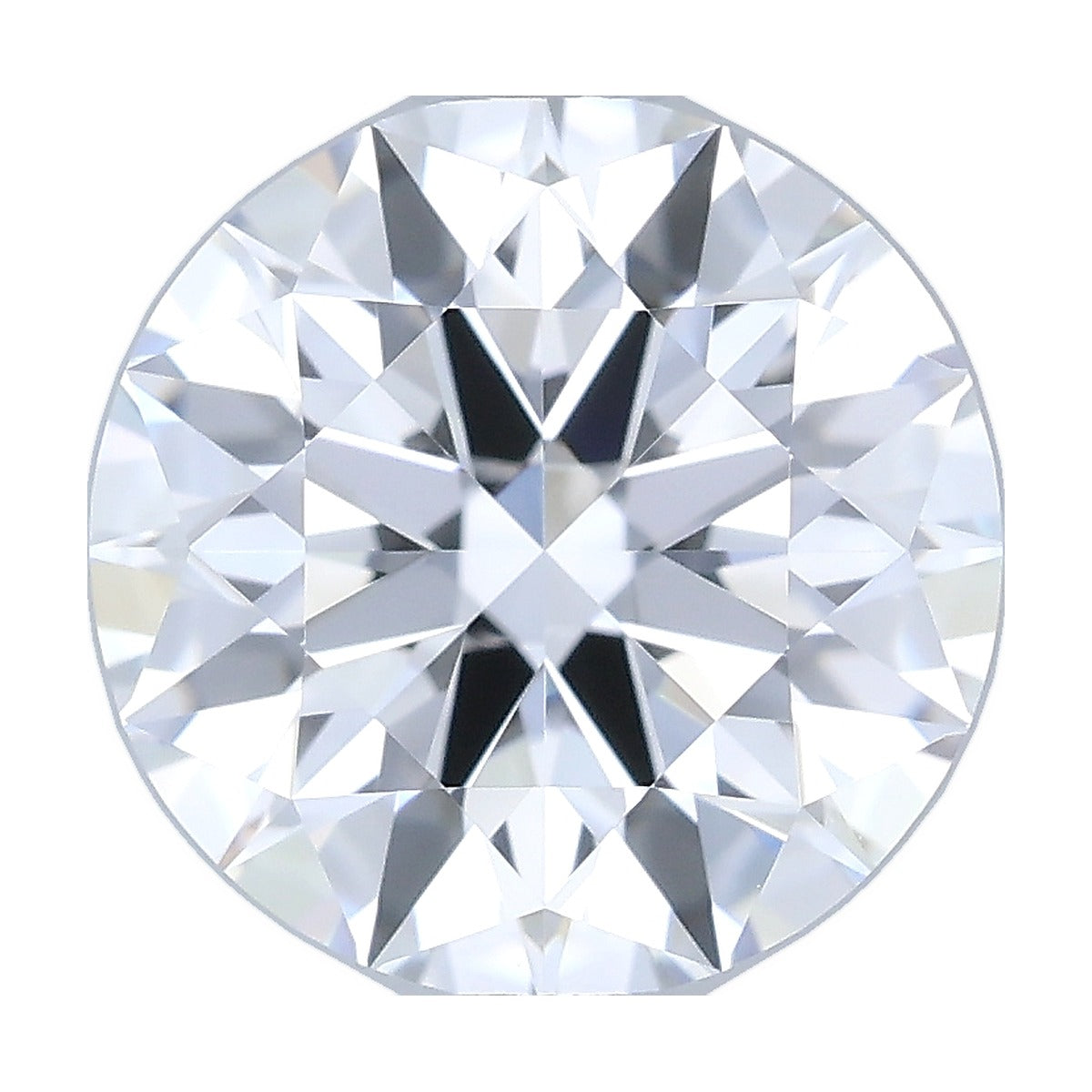 1.35 ct round lab-grown diamond, D color, VVS1 clarity, IGI certified, still from its 360° video
