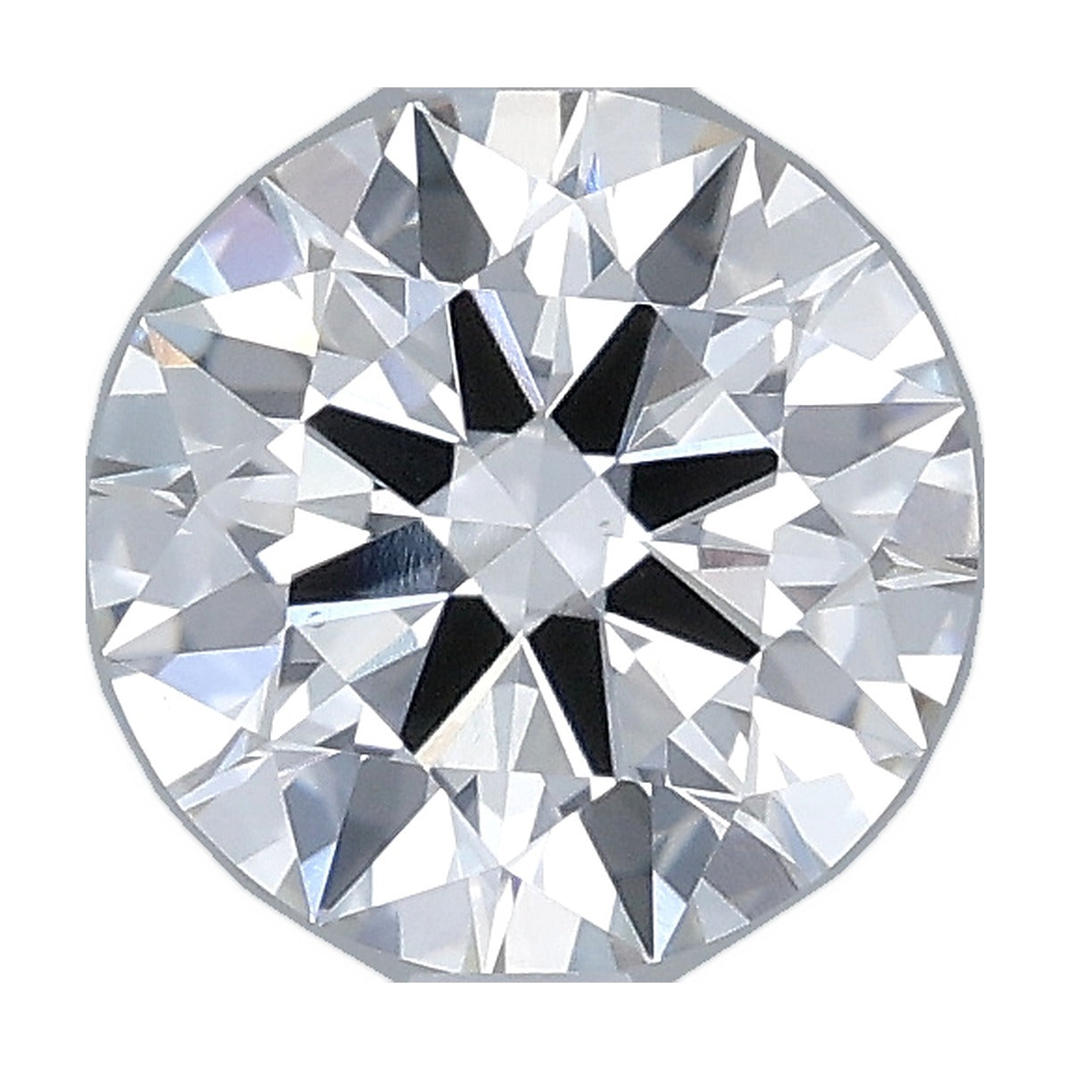 1.35 ct round lab-grown diamond, F color, VS1 clarity, IGI certified, still from its 360° video