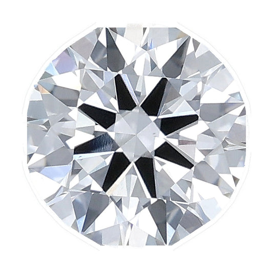 1.35 ct round lab-grown diamond, F color, VS1 clarity, IGI certified, still from its 360° video