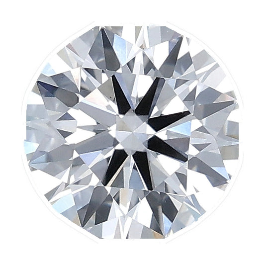 1.35 ct round lab-grown diamond, F color, VS1 clarity, IGI certified, still from its 360° video