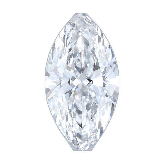 1.36 ct marquise lab-grown diamond, D color, VVS2 clarity, IGI certified, still from its 360° video