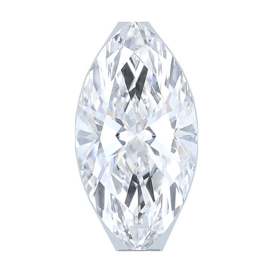 1.36 ct marquise lab-grown diamond, E color, VVS2 clarity, IGI certified, still from its 360° video