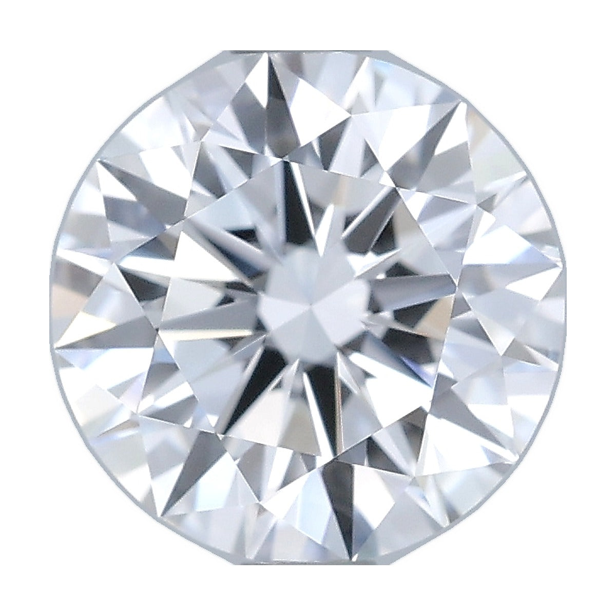 1.36 ct round lab-grown diamond, D color, VVS2 clarity, GIA certified, still from its 360° video