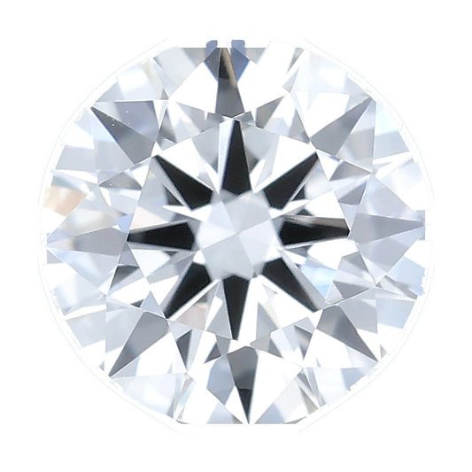1.36 ct round lab-grown diamond, D color, VVS2 clarity, IGI certified, still from its 360° video
