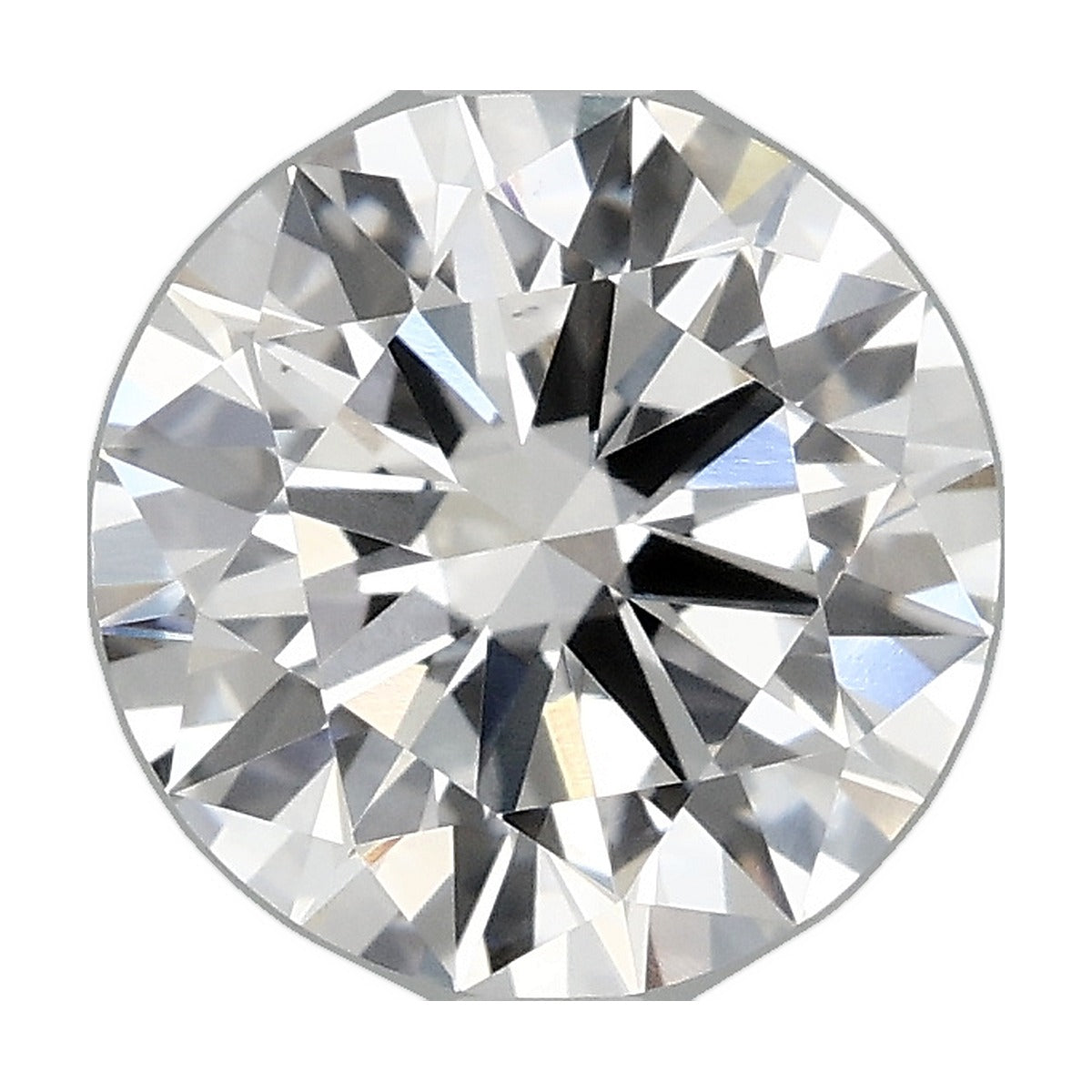 1.36 ct round lab-grown diamond, E color, VS1 clarity, IGI certified, still from its 360° video