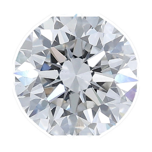 1.36 ct round lab-grown diamond, F color, VS1 clarity, IGI certified, still from its 360° video