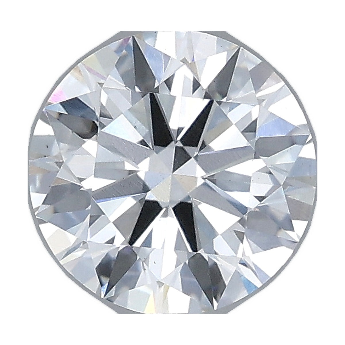 1.36 ct round lab-grown diamond, F color, VS1 clarity, IGI certified, still from its 360° video