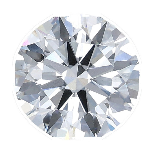 1.36 ct round lab-grown diamond, F color, VS1 clarity, IGI certified, still from its 360° video