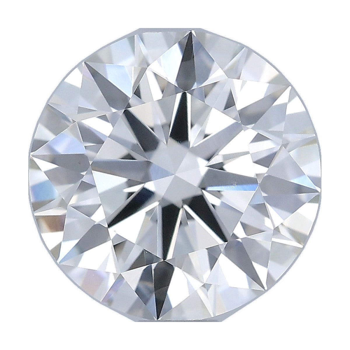 1.36 ct round lab-grown diamond, G color, VVS1 clarity, IGI certified, still from its 360° video