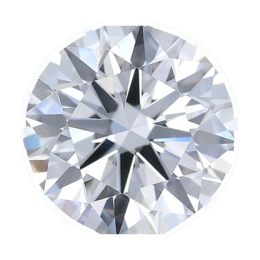1.36 ct round lab-grown diamond, G color, VVS1 clarity, IGI certified, still from its 360° video