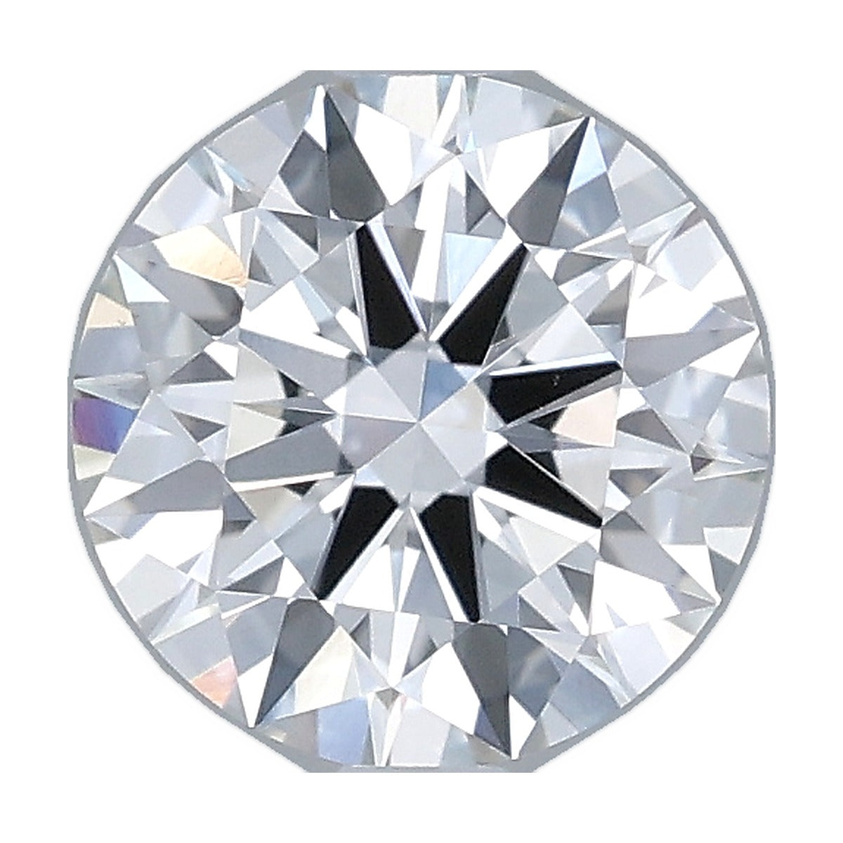 1.36 ct round lab-grown diamond, G color, VVS2 clarity, IGI certified, still from its 360° video