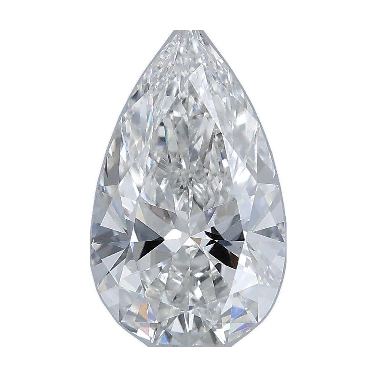 1.37 ct pear lab-grown diamond, F color, VS1 clarity, IGI certified, still from its 360° video