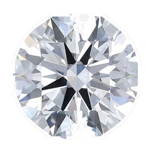 1.37 ct round lab-grown diamond, F color, VS1 clarity, IGI certified, still from its 360° video