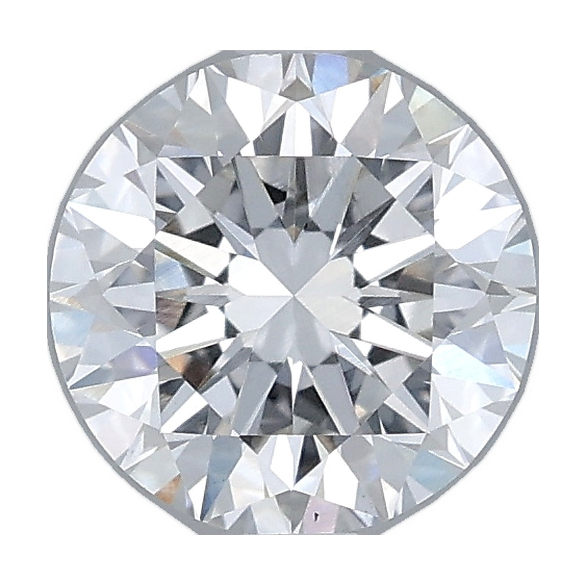 1.37 ct round lab-grown diamond, F color, VS1 clarity, IGI certified, still from its 360° video