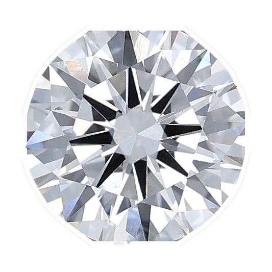 1.37 ct round lab-grown diamond, F color, VS1 clarity, IGI certified, still from its 360° video