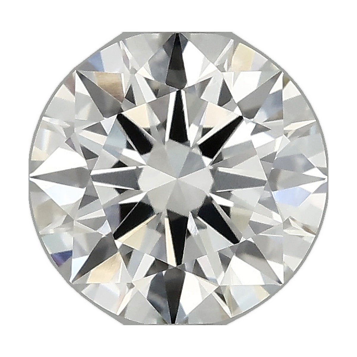 1.37 ct round lab-grown diamond, F color, VVS2 clarity, IGI certified, still from its 360° video