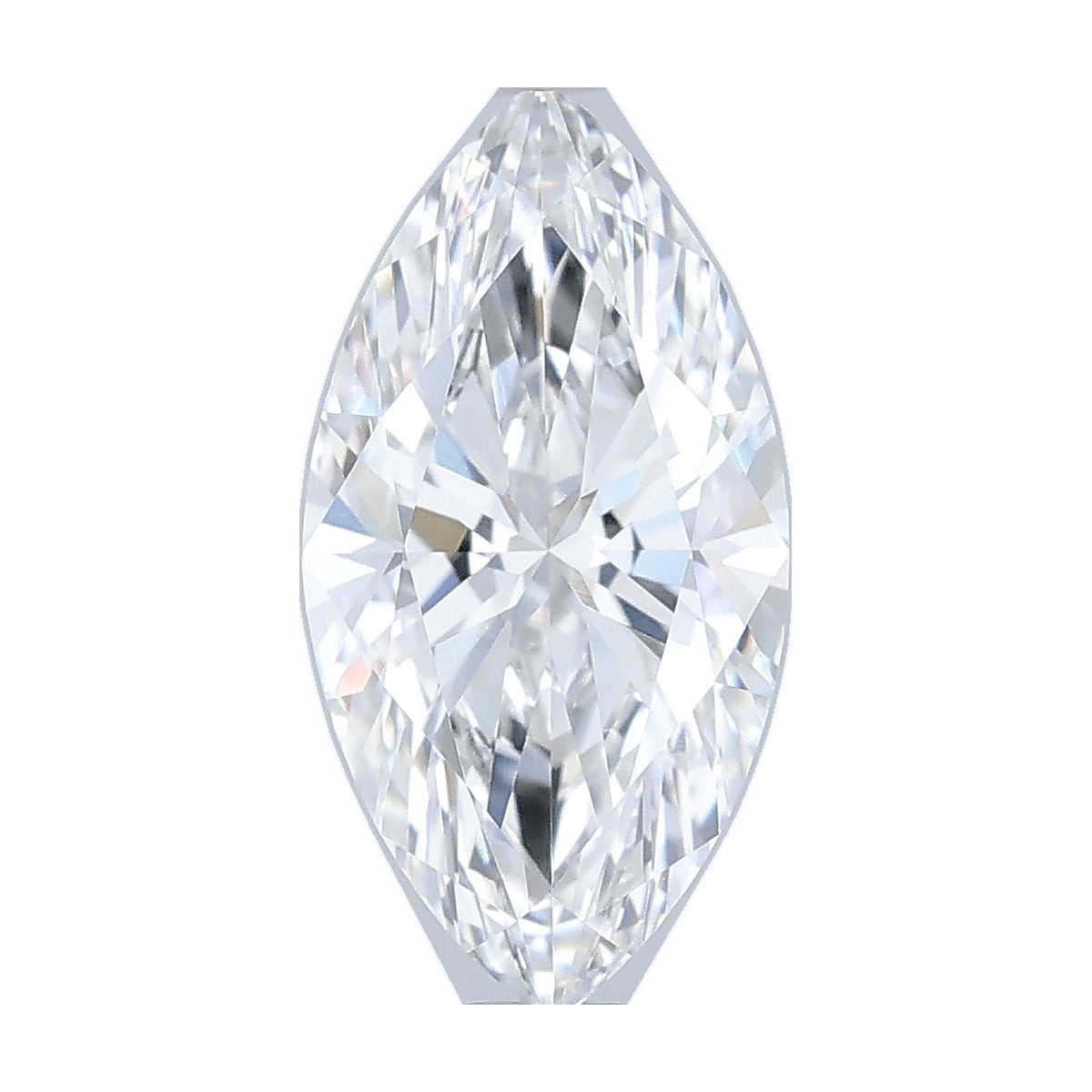 1.38 ct marquise lab-grown diamond, D color, VVS2 clarity, IGI certified, still from its 360° video