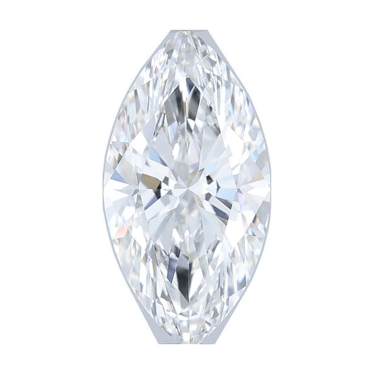 1.38 ct marquise lab-grown diamond, D color, VVS2 clarity, IGI certified, still from its 360° video