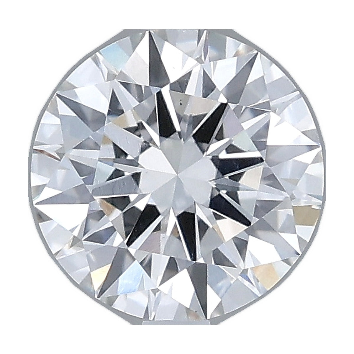 1.38 ct round lab-grown diamond, F color, VS1 clarity, IGI certified, still from its 360° video