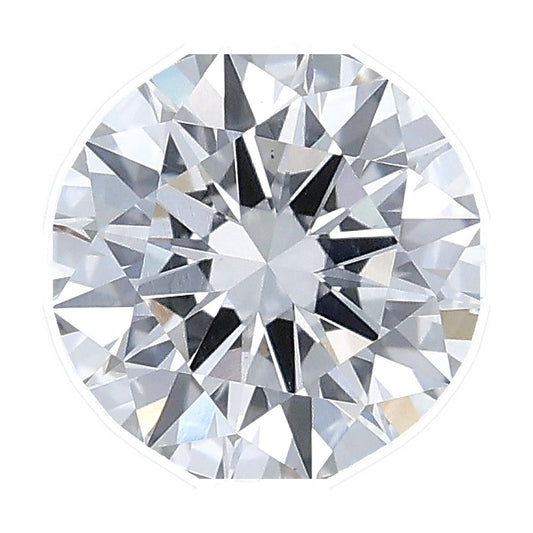 1.38 ct round lab-grown diamond, F color, VS1 clarity, IGI certified, still from its 360° video
