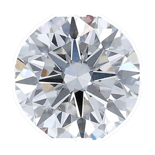 1.38 ct round lab-grown diamond, F color, VS1 clarity, IGI certified, still from its 360° video