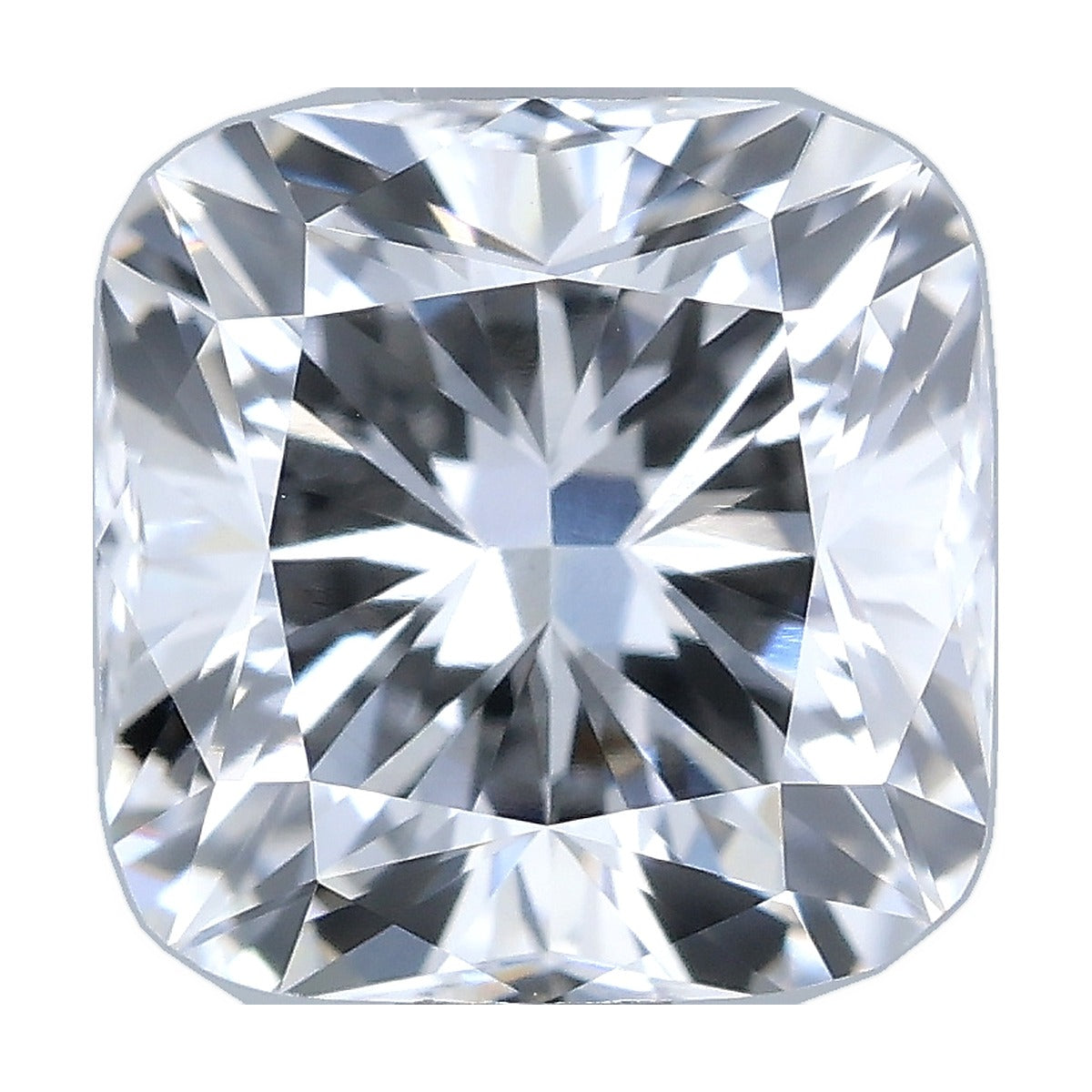 1.39 ct cushion lab-grown diamond, D color, VS1 clarity, IGI certified, still from its 360° video