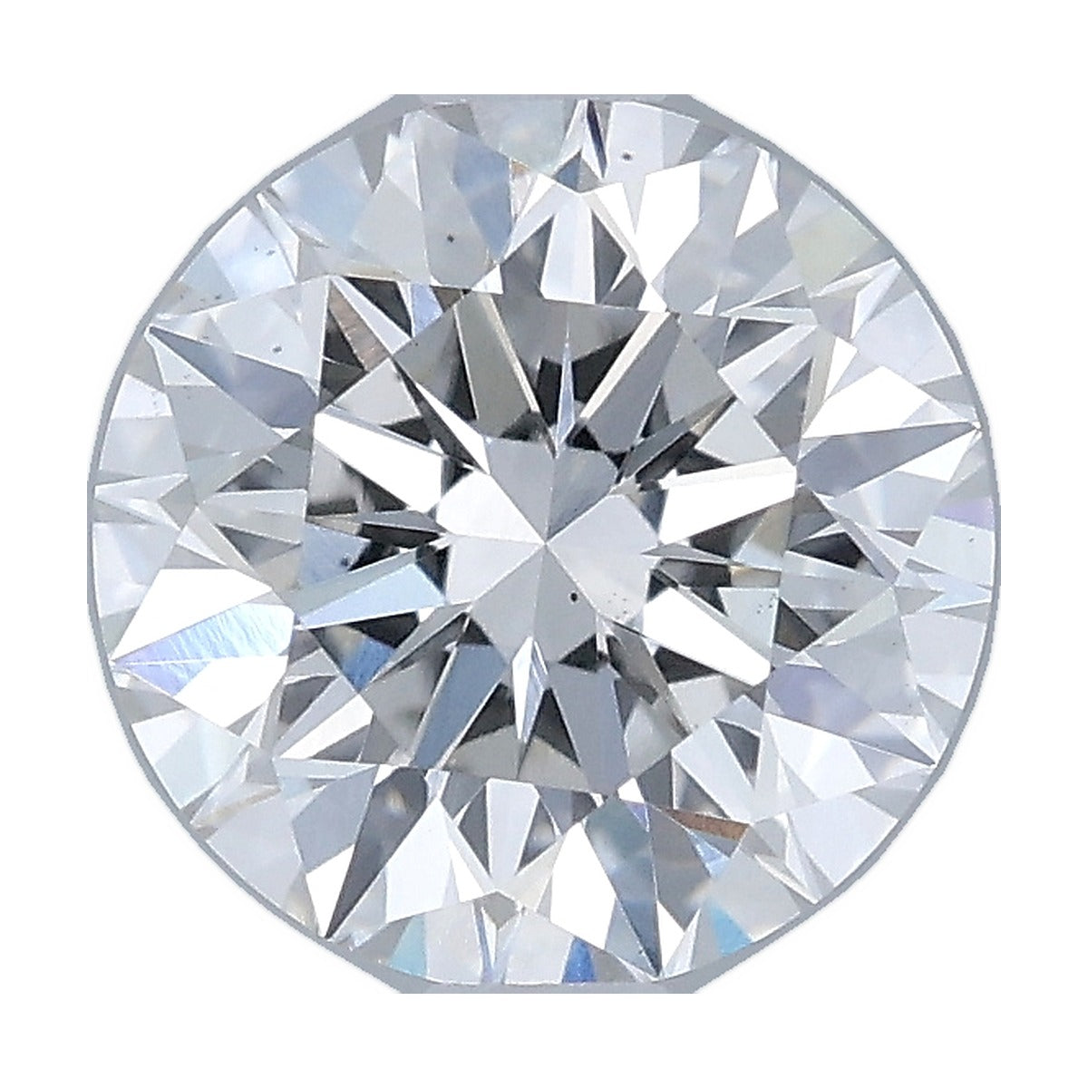 1.39 ct round lab-grown diamond, F color, VS2 clarity, IGI certified, still from its 360° video