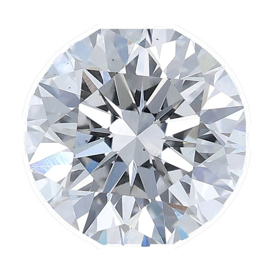 1.39 ct round lab-grown diamond, F color, VS2 clarity, IGI certified, still from its 360° video