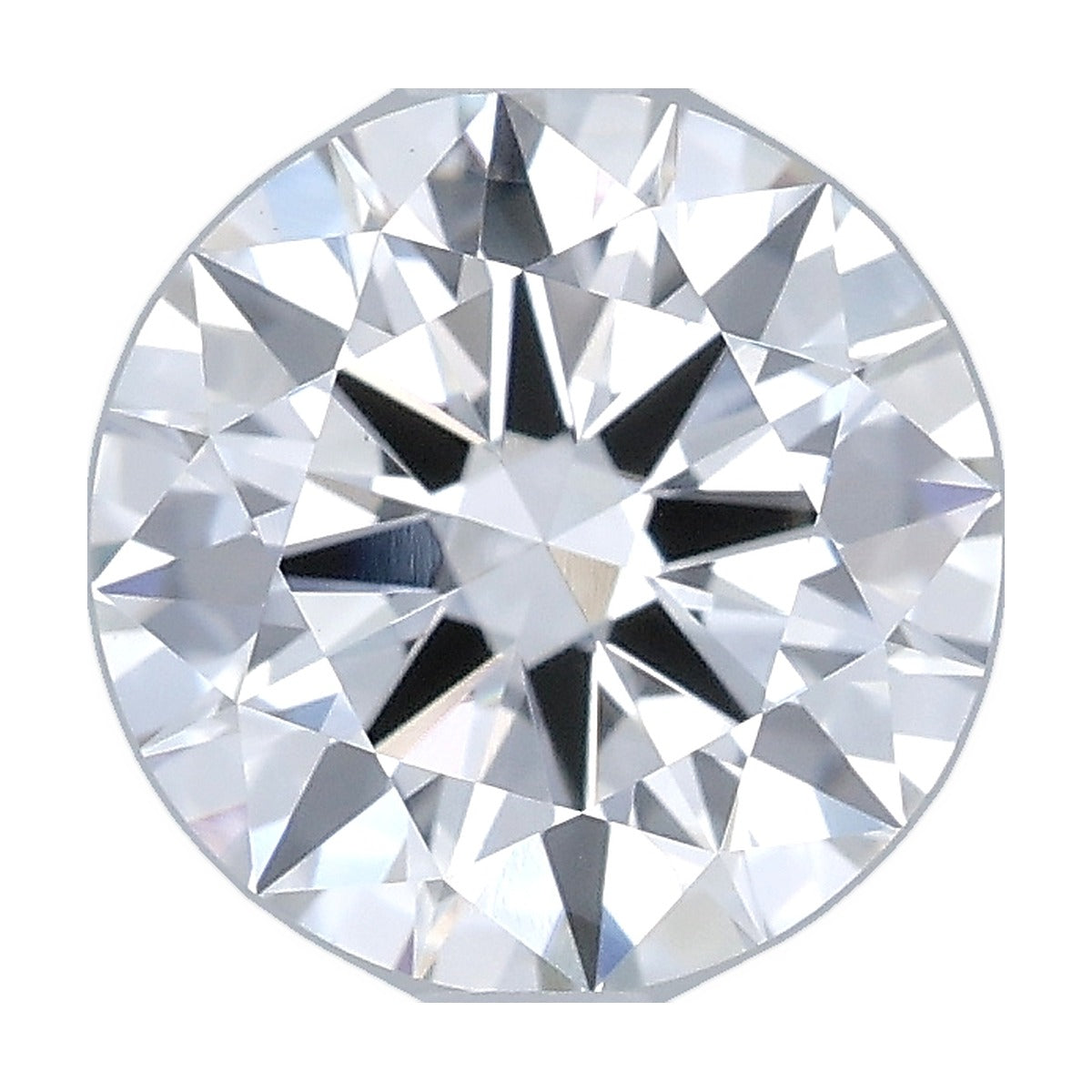 1.39 ct round lab-grown diamond, F color, VVS2 clarity, IGI certified, still from its 360° video