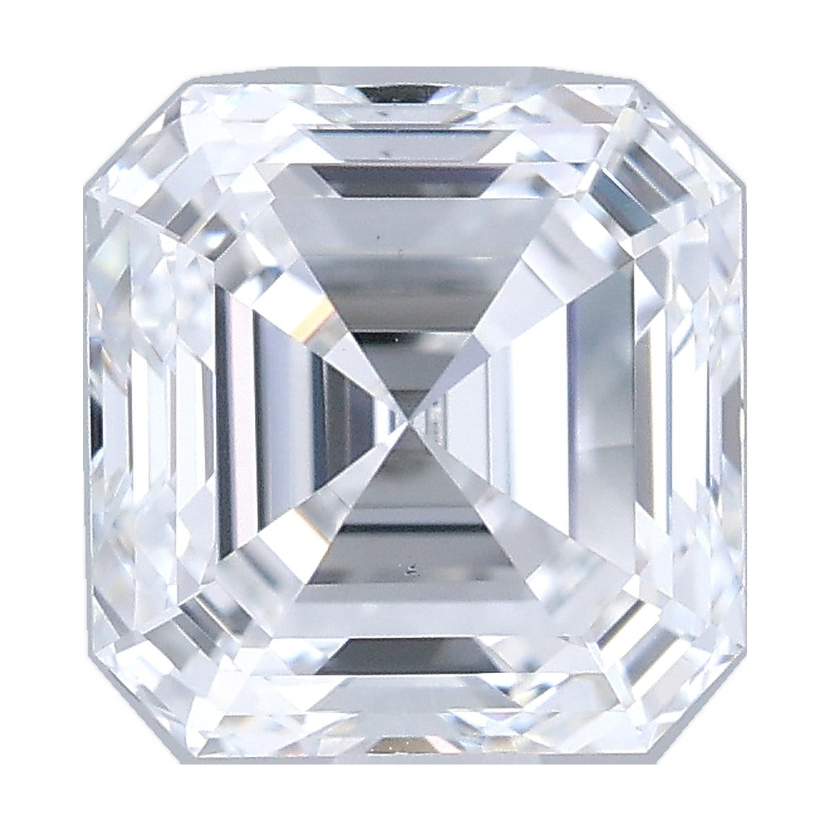 1.40 ct asscher lab-grown diamond, D color, VS2 clarity, IGI certified, still from its 360° video