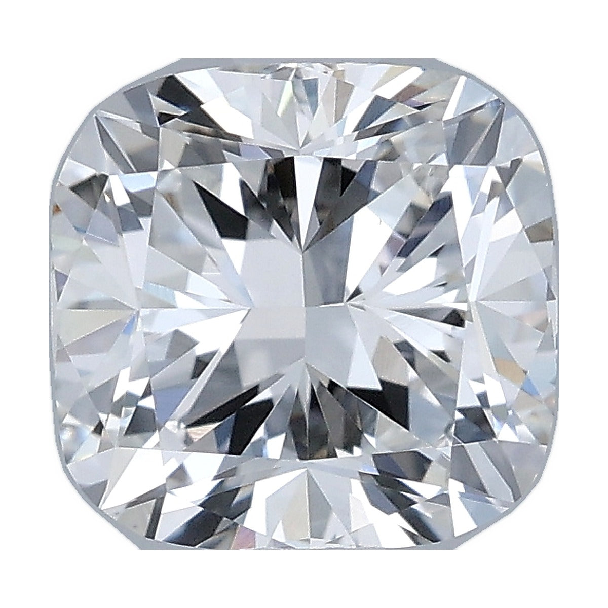 1.40 ct cushion lab-grown diamond, F color, VS1 clarity, IGI certified, still from its 360° video