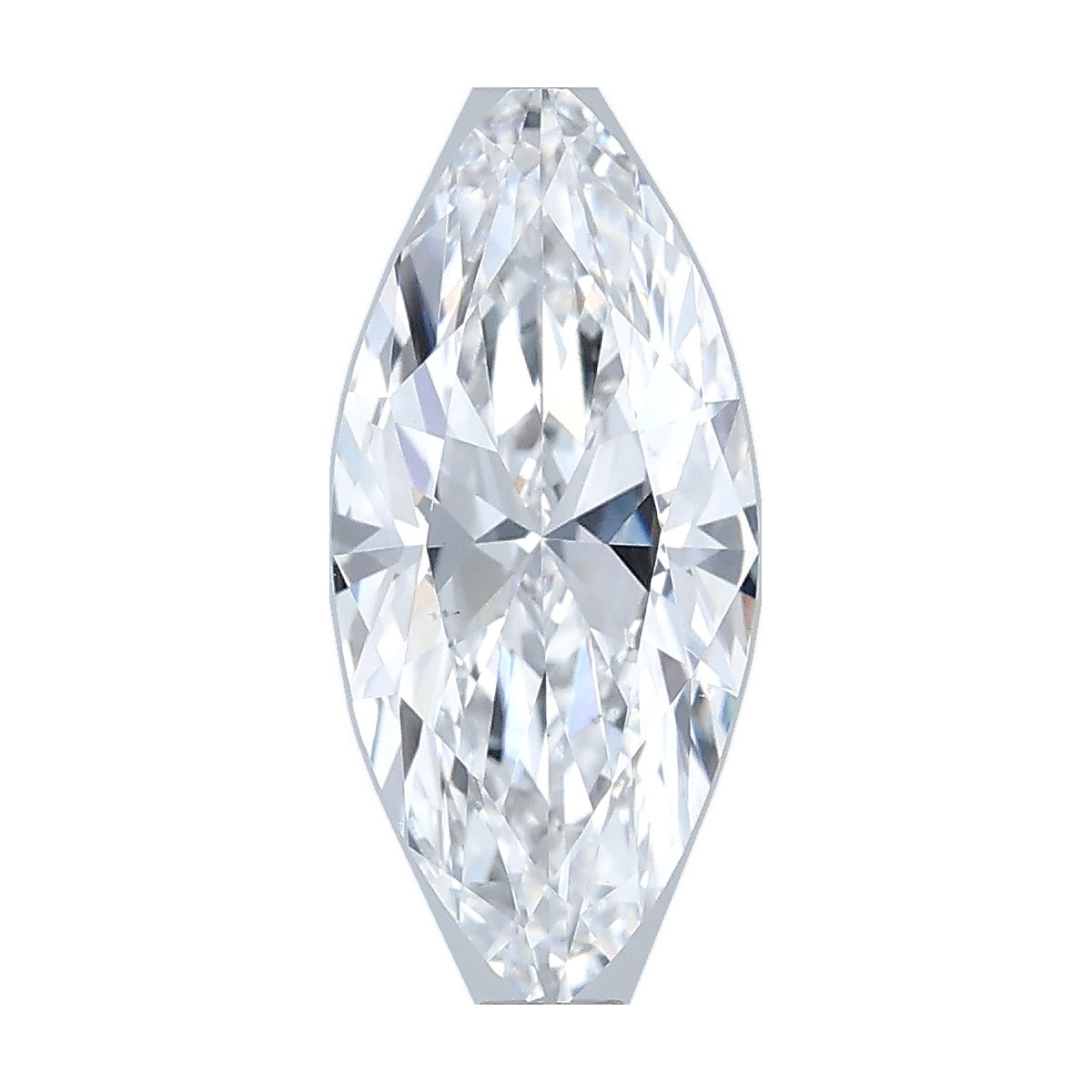 1.40 ct marquise lab-grown diamond, D color, VS1 clarity, IGI certified, still from its 360° video