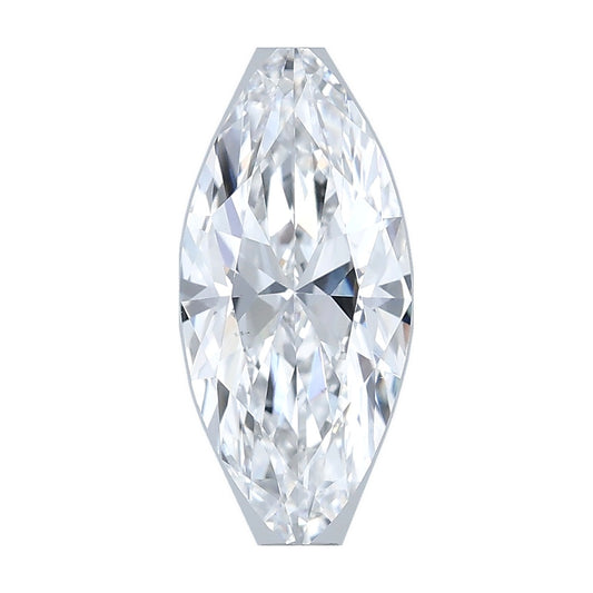 1.40 ct marquise lab-grown diamond, D color, VS1 clarity, IGI certified, still from its 360° video