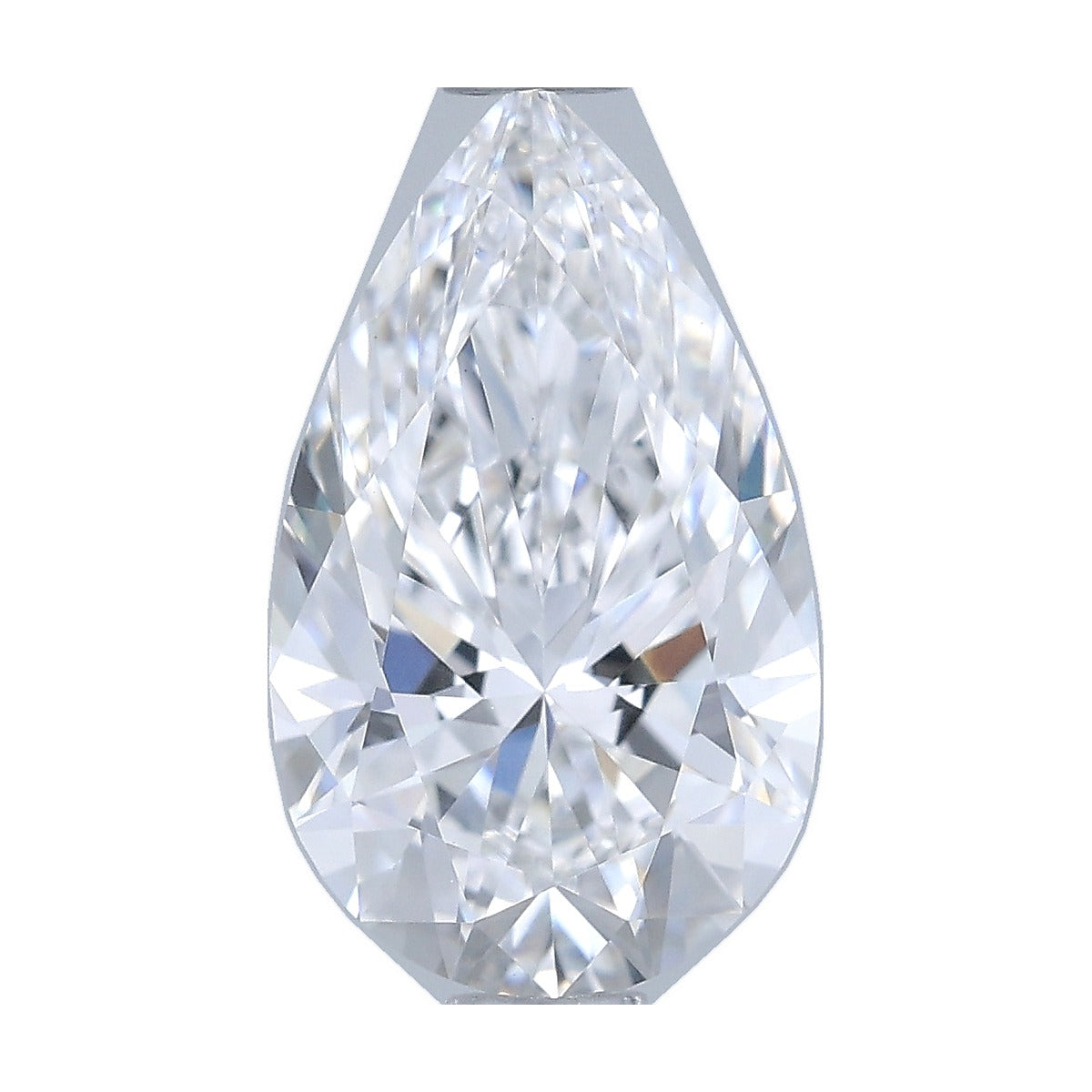 1.40 ct pear lab-grown diamond, D color, VVS2 clarity, IGI certified, still from its 360° video