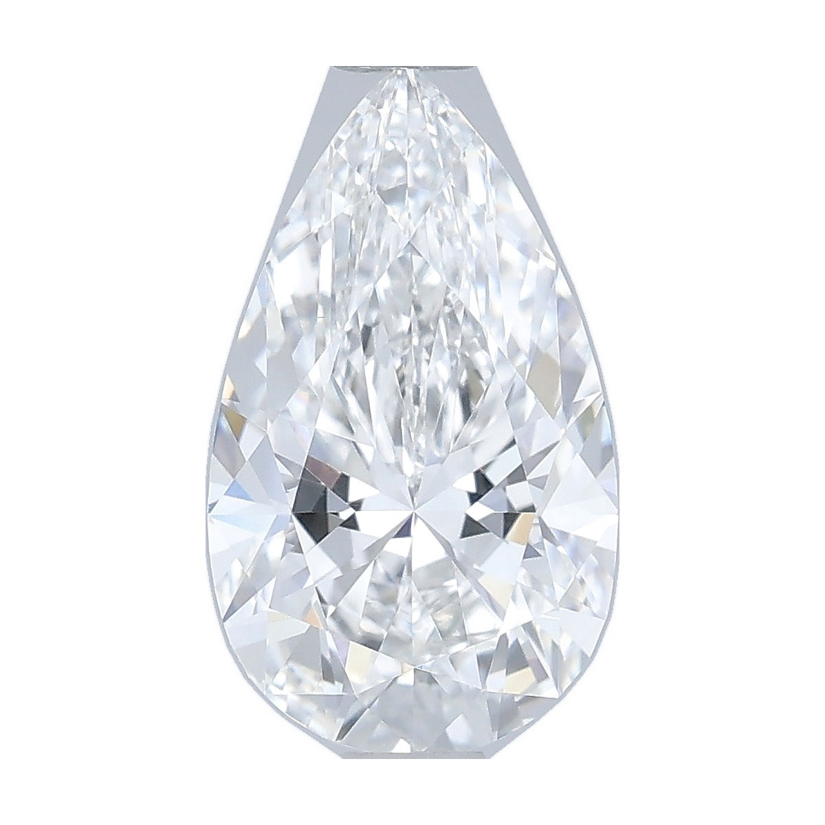 1.40 ct pear lab-grown diamond, E color, VS1 clarity, IGI certified, still from its 360° video